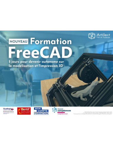 Formation Impression 3D (avec FreeCAD) - Artilect