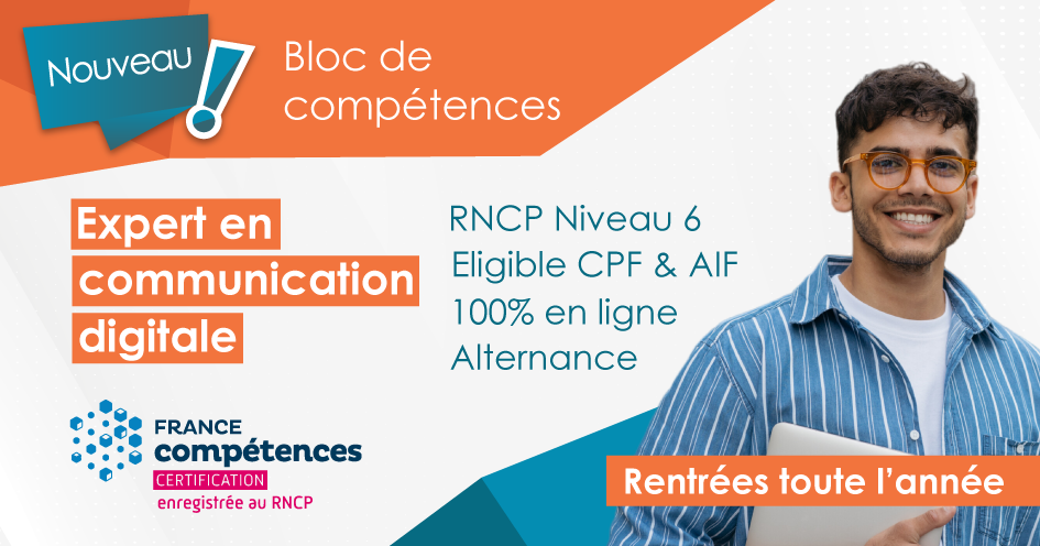 Bloc de comp&eacute;tences Expert en communication digitale - Andilcampus